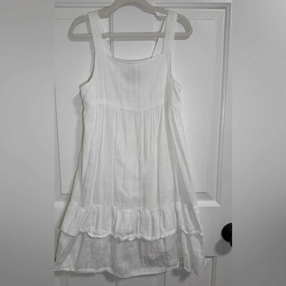 Old Navy Sleeveless Tiered Textured-Dobby All-Day Midi Dress for Girls Size M(8)
